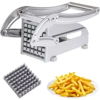 HARAHU Pommes Frites Schneider Silber – Schnelle Zubereitung für perfekte Pommes KP39154