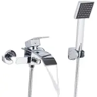 OEM Badewannenarmatur, Wandmontage, zeitgenössisches Design, Chrom A