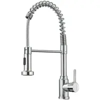 OEM Küchenarmatur, 360-Grad-Drehung, Einhandbetrieb, Gebürstetes Nickel A