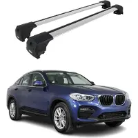 Omac 1240916 Dachreling Dachträger Aluminium 75 kg Max für BMW X4 (G02, F98)