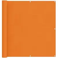 vidaXL Balkonsichtschutz Orange 110 x 600 cm Oxford-Stoff