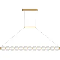 Maytoni Pendelleuchte Amulet LED incl. Gold aus Silicone und Glas , Metall 1050 Lumen 22W für Küche, Schlafzimmer, Wohnzimmer, Esszimmer, Lobby