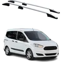 Omac Dachreling Dachgepäckträger für Ford Transit Tourneo Courier 2014-2024 Alu Grau