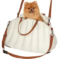 PawHut Hundetasche Hundetragetasche mit Sicherheitsgurt, rutschfestem Boden