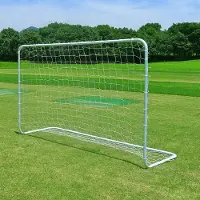 Northix Fußballtor mit Netz, Stahlrahmen, 182 cm