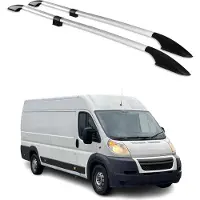 Omtec Dachreling Dachgepäckträger für Citroen Jumper 2006-2025 H2 & L4 Alu Grau
