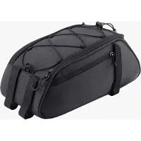 Merkloos Fahrradtasche wasserdichte Fahrradtaschen für Gepäckträger, Fahrradtasche Gepäckträgertasche, Transporttasche mit Schultergurt und Tragegriff, 8L Schwarz