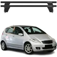 Menabo Dachträger für Mercedes A Klasse W169 2004-2012 75kg Alu Schwarz 2x