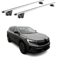 Aurilis Dachträger Grundtäger für Renault Espace 2023-2025 100kg Alu Silber 2tlg ABE