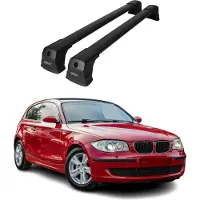 Omtec Dachträger Grundträger für BMW 1er F20 F21 3tür 5tür 2012-2019 Alu Schwarz 2x