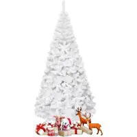 Northix Künstlicher Weihnachtsbaum mit Metallständer, 240 cm, Weiß