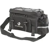 M-Wave 122312, Hinten, Fahrradtasche, Polyester, Schwarz, 16 l