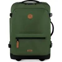 Cabaia Soft Suitcase 4 Wheels Essentials Trolley Coromandel dunkelgrün 55cm