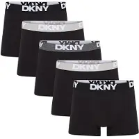 DKNY Herren Portland Fünfer Pack Boxer Shorts Schwarz