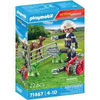 Playmobil Tierrettung Durch Feuerwehrleute Konstruktionsspiel