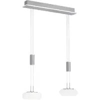 Paul Neuhaus Smarte Hängelampe Q-Etienne, dimmbar, alu / grau / zink, für Wohn- / Esszimmer, Metall, Modern, Smart Home Pendelleuchte