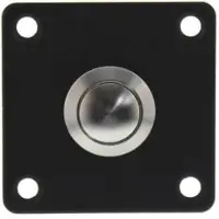 Intersteel Quadratische Türklingel Chimea Schraubenloch schwarz