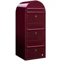 Bobi Briefkasten Trio 3005 Burgund