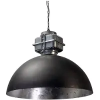 Masterlight Pendelleuchte Industria 80 Block Gunmetal mit Zinkgrau