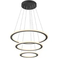SLV 1007701 ONE FLAT, Pendelleuchte, triple, 300 cm, 2700/3000 K, DALI 2, Touch, schwarz