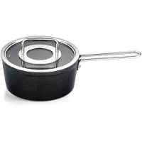 Fissler Adamant / Aluminium-Stielkasserolle (Ø 18 cm, 2 Liter) beschichtet, mit Glas-Deckel, antihaftend - Induktion
