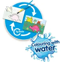 SES Creative My First 14465 Malen mit Wasser - Dinos – Spaß ohne Kleckern für die Kleinsten, Mal-Set für Kinder, 1 Jahr(e), Karton
