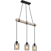 Globo Lighting Hängeleuchte Metall schwarz matt, 3x E27