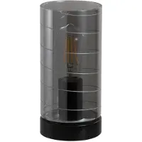 Searchlight Tischlampe Broughton Rauchglas