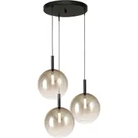 Masterlight 3L vide Pendellampe Lido Ball mit Ø 24 cm goldverblasstem Glas