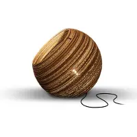 Think Paper Globe 440 Papptischlampe Ø 44cm