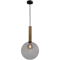 Masterlight Hängelampe Ø 30cm Bella 2 Antikes Messing mit Rauchglas