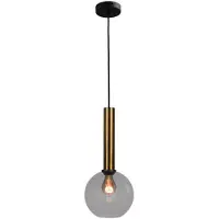 Masterlight Hängelampe Ø 20cm Bella 2 Antikes Messing mit Rauchglas