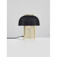 Lyora Tischlampe Sqube schwarz mit gold