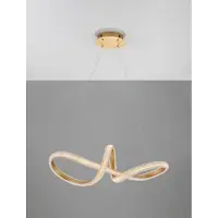 Nova Luce MEDORA LED Pendelleuchte Messing 42W Warmweiss 120x75,5cm dimmbar 9748157