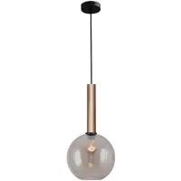 Masterlight Hängelampe Ø 25cm Bella 2 Messinggold mit Goldglas