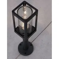 Nova Luce FIGO Sockelleuchte E27 Grau 12W IP54 11x11x50cm dimmbar 9060193
