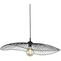 Searchlight Design-Hängelampe Wave Schwarz