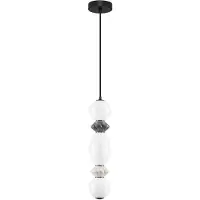 Nova Luce LED Pendelleuchte Pallina dimmbar 14W warmweiss 3000K Mehrfarbig Glas Metall Ø12cm 9009302