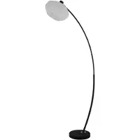Searchlight Stehlampe Radiant schwarz mit Kapuze