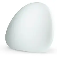 Lyora Außenleuchte Stone M, 50 x cm, weiß, Kunststoff, IP44 , weiß / opal, Kunststoff, Modern