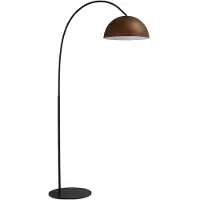 Masterlight Stehlampe Industria 186 braun mit weiß