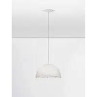 Nova Luce Pendelleuchte Lalu E27 Weiß Ø40cm 9620168