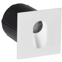 Nova Luce LED Wandeinbauleuchte Cael 3W warmweiss 2700K IP65 Weiß Aluminium 7,5x7cm 9050713
