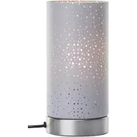 Brilliant Tischleuchte 24cm Scarlett in eisen/grau Glas/Metall