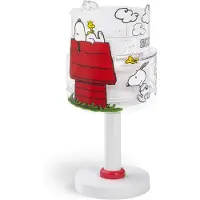 DALBER Tischlampe Snoopy weiß mit rot