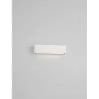 Nova Luce LED Außen-Wandleuchte Allure 8W warmweiss 3000K IP65 salzwasserfest Weiß Aluminium 22x6cm 9136459