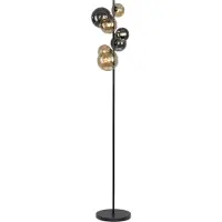 Paul Neuhaus Stehlampe Popsicle, schwarz, für Wohn- / Esszimmer, Metall, Modern, Stehlampe