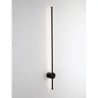 Nova Luce LED Außen-Wandleuchte Ridge 19W warmweiss 3000K IP65 salzwasserfest Schwarz Aluminium 97x8cm 9923408