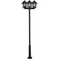 Albert 662042 Mastleuchte 3-fl. Typ Nr. 2042 - Farbe: schwarz, für 3 x Lampe, E27*** ACHTUNG: 2 Packstücke ***