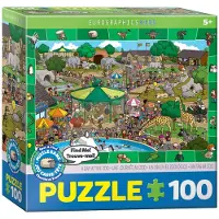 Sonstige Verlage A Day in the Zoo-Spot & Find 100-Piece Puzzle